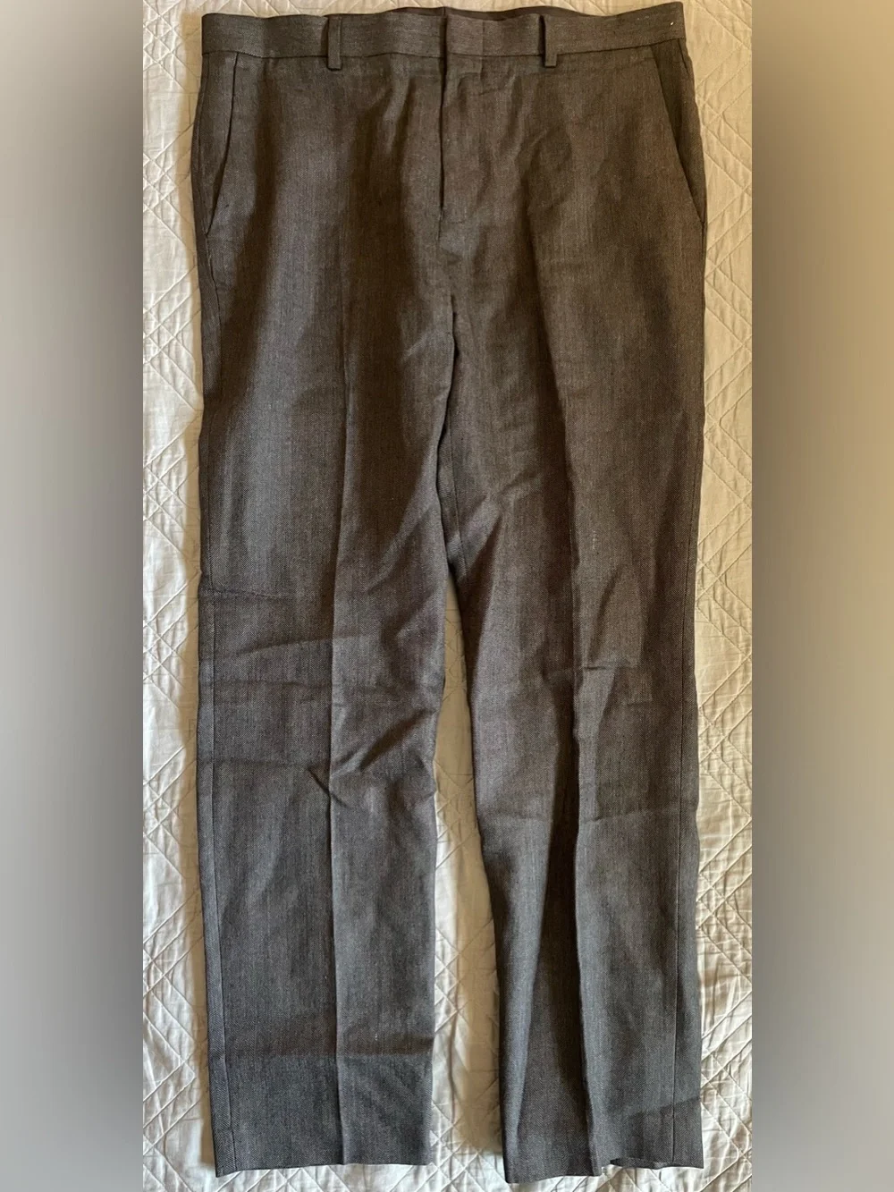 J. CREW Ludlow Slim-fit suit pant in English wool-linen blend Size 33 $218 CR111